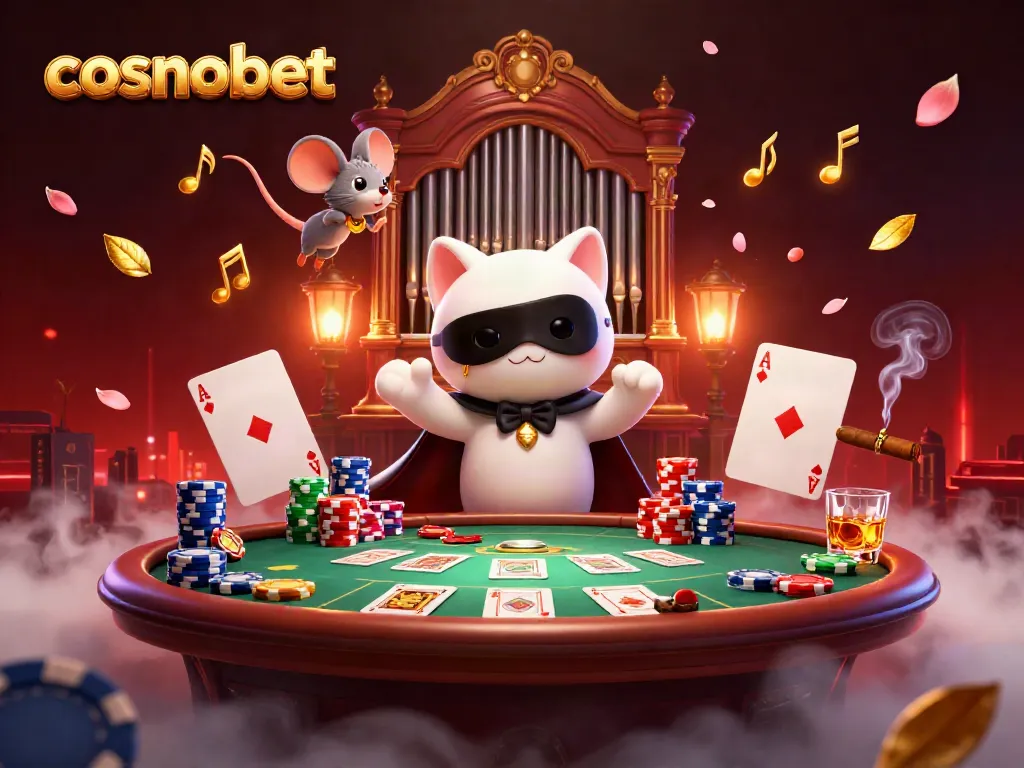 Experience cosmobet's thrilling gaming atmosphere with vibrant casino characters and rich details.