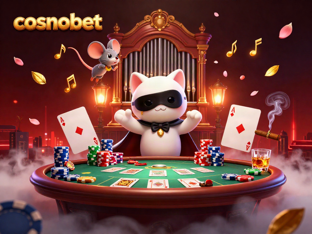 Experience cosmobet's thrilling gaming atmosphere with vibrant casino characters and rich details.