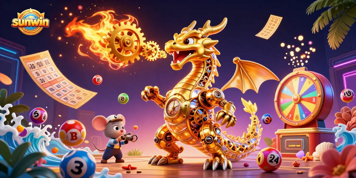 Experience the thrilling excitement of sunwin with a vibrant explosion of lottery games and winning elements!