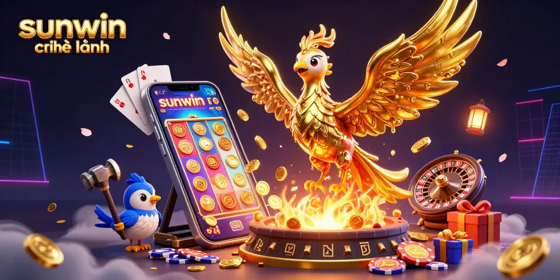 Engage in thrilling gameplay at sunwin chính hãng with a golden phoenix and exciting casino elements.