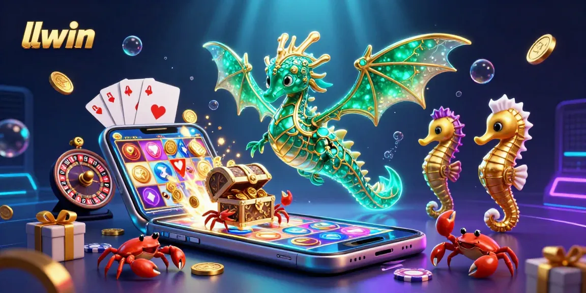 Experience thrilling gaming with llwin's vibrant casino, featuring stunning sea creatures and games.